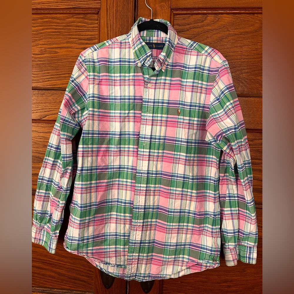 Ralph Lauren men’s Easter-colored thick cotton shirt size M